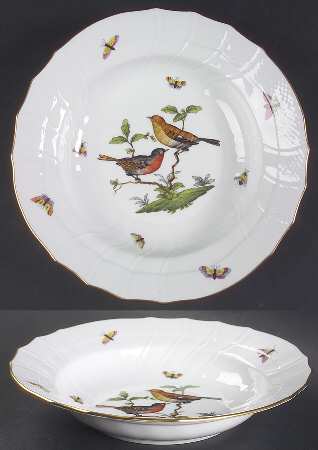 Rothschild Bird (RO) Large Rim Soup Bowl