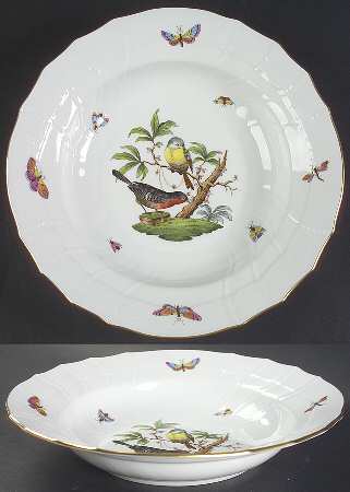 Rothschild Bird (RO) Large Rim Soup Bowl