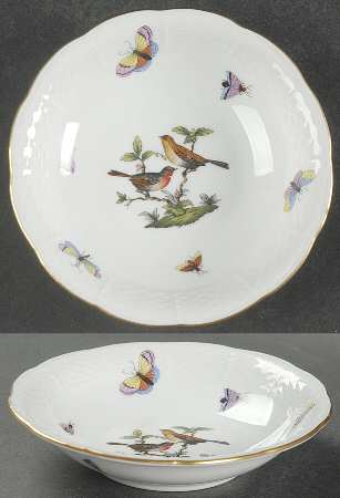 Rothschild Bird (RO) Fruit/Dessert (Sauce) Bowl by Herend