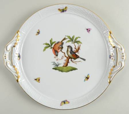 Rothschild Bird (RO) 11" Round Handled Tray