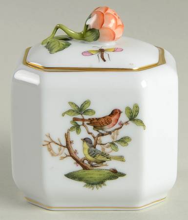 Rothschild Bird (RO) Mini Sugar Bowl & Lid