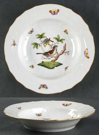 Rothschild Bird (RO) Large Rim Soup Bowl