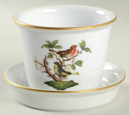 Rothschild Bird (RO) 2" Flower Pot & Underplate