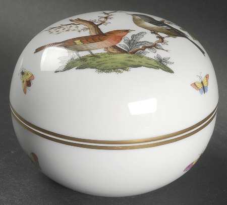 Rothschild Bird (RO) 4" Round Box & Lid