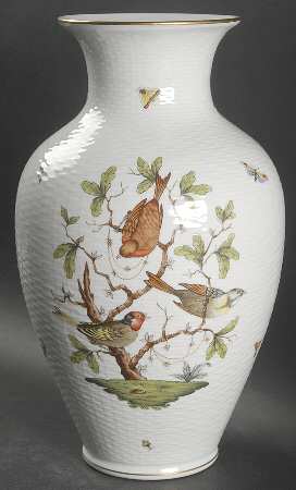 Rothschild Bird (RO) 13" Vase by Herend