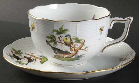Rothschild Bird (RO) Soup Cup & Saucer Set