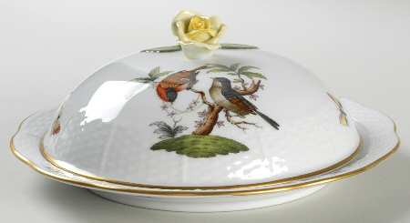 Rothschild Bird (RO) Muffin Dish & Lid