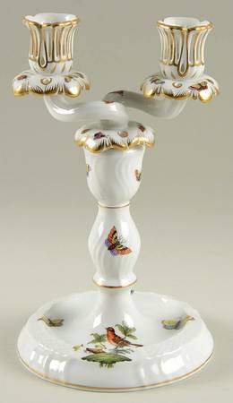 Rothschild Bird (RO) 9" Double Light Candlestick