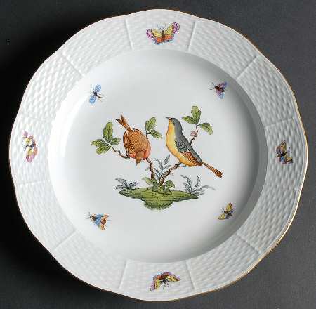 Rothschild Bird (RO) Dinner Plate by Herend