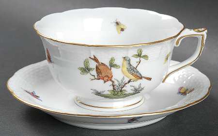 Rothschild Bird (RO) Breakfast Cup & Saucer Set