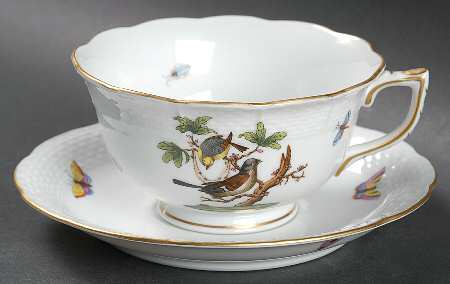 Rothschild Bird (RO) Breakfast Cup & Saucer Set