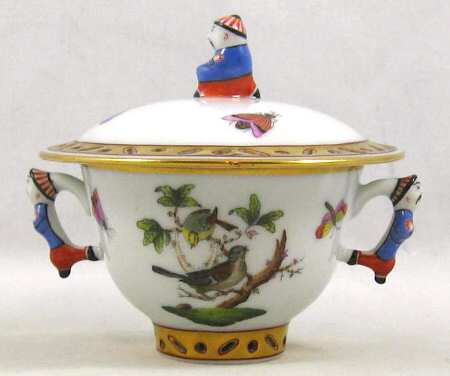 Rothschild Bird (RO) Individual Asian Sugar Bowl & Lid
