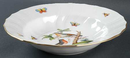 Rothschild Bird (RO) Large Rim Soup Bowl