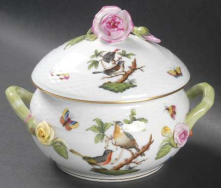 Rothschild Bird (RO) Bean Pot & Lid