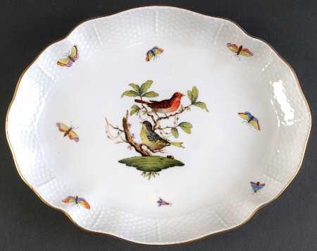 Rothschild Bird (RO) 10" Oval Dish