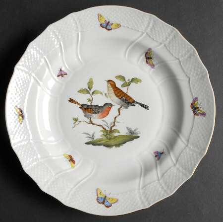 Rothschild Bird (RO) Dinner Plate by Herend