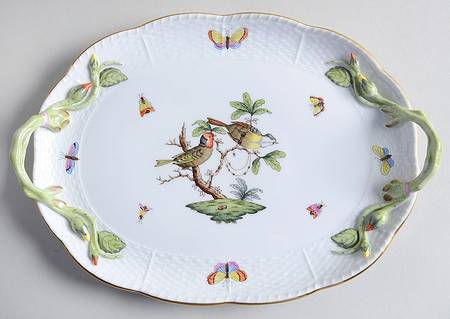 Rothschild Bird (RO) 11" Oval Handled Tray