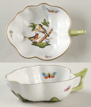 Rothschild Bird (RO) 5" Leaf Dish