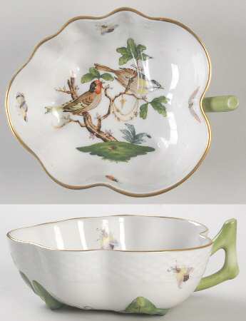 Rothschild Bird (RO) 5" Leaf Dish