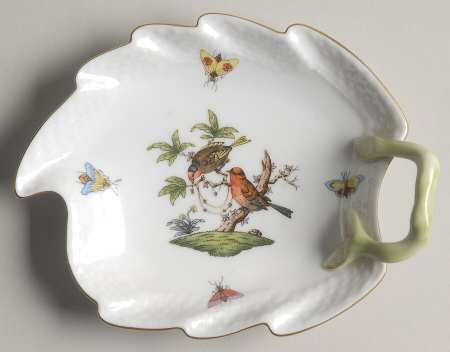 Rothschild Bird (RO) 5" Leaf Dish