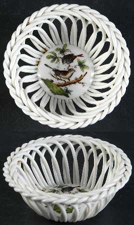 Rothschild Bird (RO) 3" Round Open Weave Basket