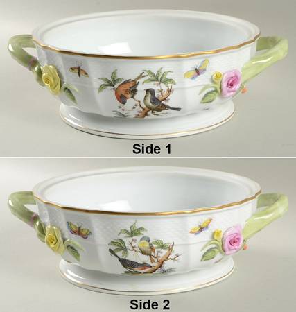 Rothschild Bird (RO) Small Round Covered Vegetable No Lid
