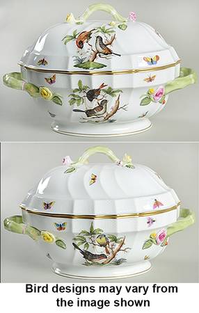 Rothschild Bird (RO) Oval Tureen & Lid