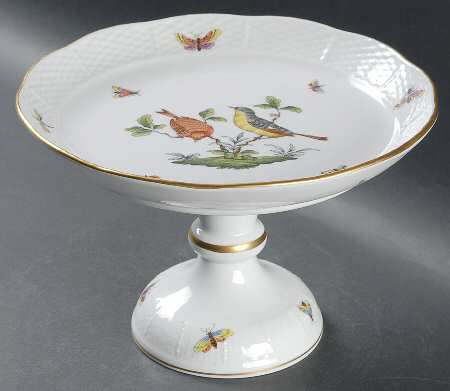 Rothschild Bird (RO) Round Compote (Height X Width)