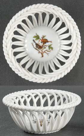 Rothschild Bird (RO) 3" Round Open Weave Basket