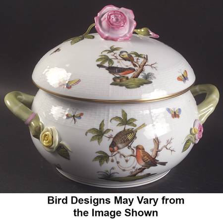 Rothschild Bird (RO) Bean Pot & Lid