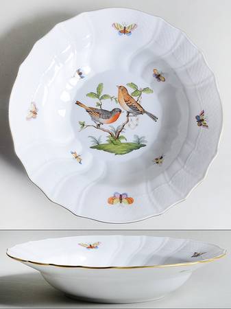 Rothschild Bird (RO) Large Rim Soup Bowl