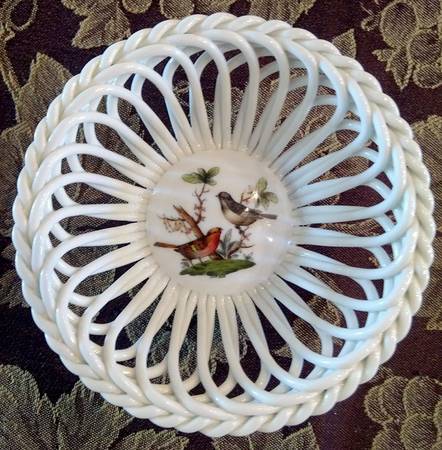Rothschild Bird (RO) 4" Round Open Weave Basket