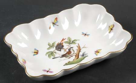 Rothschild Bird (RO) 7" Rectangular Nut Dish