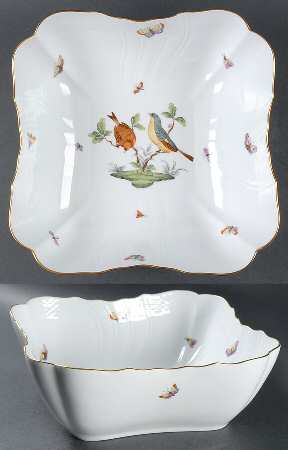 Rothschild Bird (RO) 10" Square Salad Serving Bowl