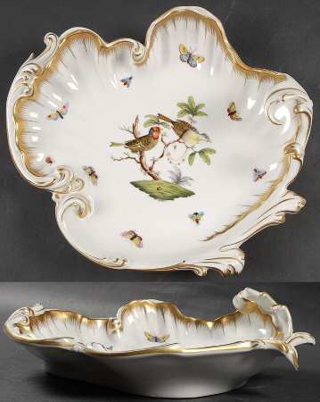 Rothschild Bird (RO) Rococo/Wave Dish