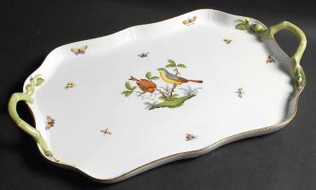 Rothschild Bird (RO) 18" Rectangular Handled Tray