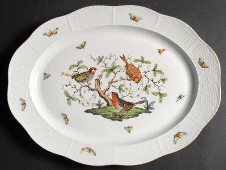 Rothschild Bird (RO) 16" Oval Serving Platter