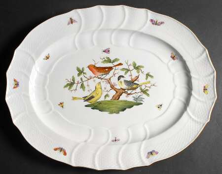 Rothschild Bird (RO) 18" Oval Serving Platter