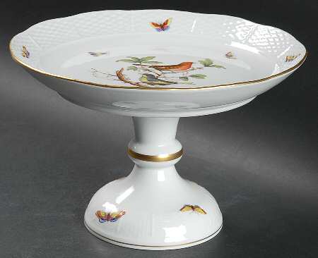 Rothschild Bird (RO) Round Compote (Height X Width)