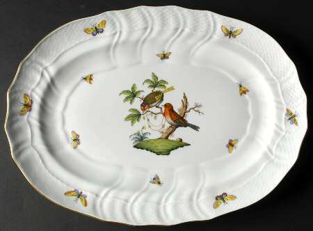 Rothschild Bird (RO) 15" Oval Serving Platter
