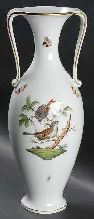 Rothschild Bird (RO) 13" Handled Vase