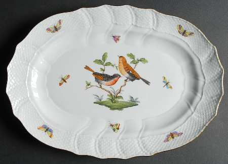 Rothschild Bird (RO) 13" Oval Serving Platter