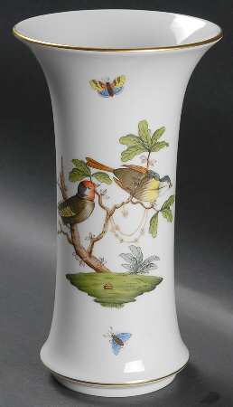 Rothschild Bird (RO) 8" Flared Vase
