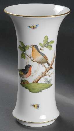 Rothschild Bird (RO) 8" Flared Vase