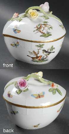 Rothschild Bird (RO) Heart Shape Box & Lid
