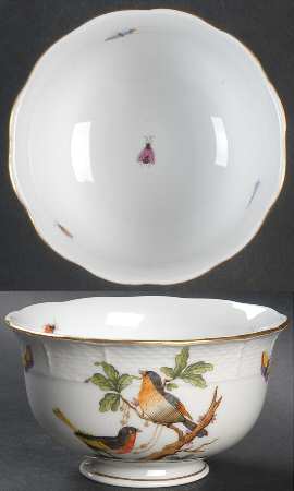 Rothschild Bird (RO) Cranberry Bowl