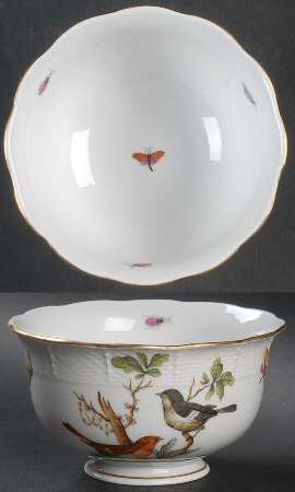 Rothschild Bird (RO) Cranberry Bowl