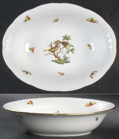 Rothschild Bird (RO) 10" Oval Vegetable Bowl
