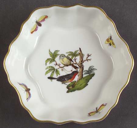 Rothschild Bird (RO) 4" Hexagonal Ashtray