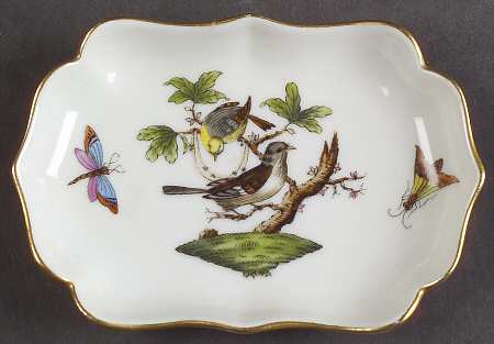 Rothschild Bird (RO) 4" Rectangular Ashtray